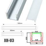 30cm 50cm XH-U3 U Style Aluminum Channel Holder For LED Strip Light Bar Lamp