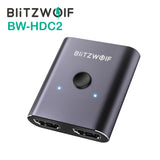 BlitzWolf BW-HDC2 Bi-Directional 1 In 2 Out 4K UHD HDMI Splitter Switch Dongle