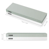 400/1000+3000/8000 Dual Whetstone Set Knife Sharpening Water Stone Wet Sharpener with Non-Slip Stand Holder