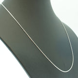 Silver Rhodium 46cm 18'' Heshe Necklace 1mm Solid Chain for Pendant