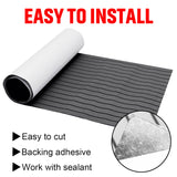 240cm x 90cm x 6mm Marine Boat Flooring Faux EVA Foam Boat Decking Sheet Grey