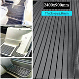 240cm x 90cm x 6mm Marine Boat Flooring Faux EVA Foam Boat Decking Sheet Grey