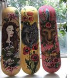 80 cm 7 Layer DIY Blank Skateboard Deck Natural Maple Wood Double Concave Plates