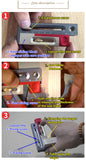 HONGDUI Table Saw Slot Adjuster Tenon Tool Woodworking Measuring Block Moveable