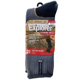 Bonds Explorer 5 Pair Socks Extreme Impact Mens Thick Work Cotton Mid Calf Crew Charcoal Marle Bulk 970 SZWO2W