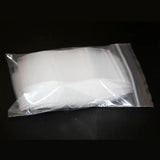 100pcs Resealable Zipper Self Seal Clear Plastic Zip Lock Bags 60mmx90mm Bulk