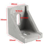 Aluminium L Shape Right Angle Brace Corner Joint Bracket Furniture Fitting Shelf