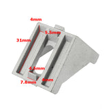 Aluminium L Shape Right Angle Brace Corner Joint Bracket Furniture Fitting Shelf