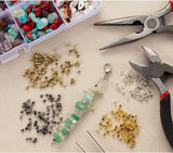 100pcs 2mm Silver Jewellery Crimps Tube Beads Findings Earrings Making Kit