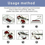 240/800+1000/6000 Dual Whetstone Set Knife Sharpening Water Stone Wet Sharpener with Non-Slip Stand Holder