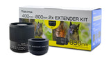 Tokina SZX 400mm and 2x Extender KIT MF Compact lightweight Camera Lens