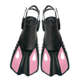 DEDEPU Adjustable Adult Swimming Fins Scuba Snorkeling Diving Short Flippers