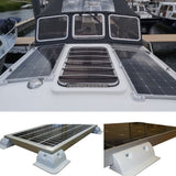 6pcs Solar Panel Corner Cable Mounting Bracket Kit for Vehicle Roof Caravan Boat RV