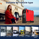 Hcalory HC-A03 5-8KW 12V/24V Car Caravan Parking Diesel Air Heater LCD Bluetooth for Camper Van Motorhome Truck RV SUV Boat