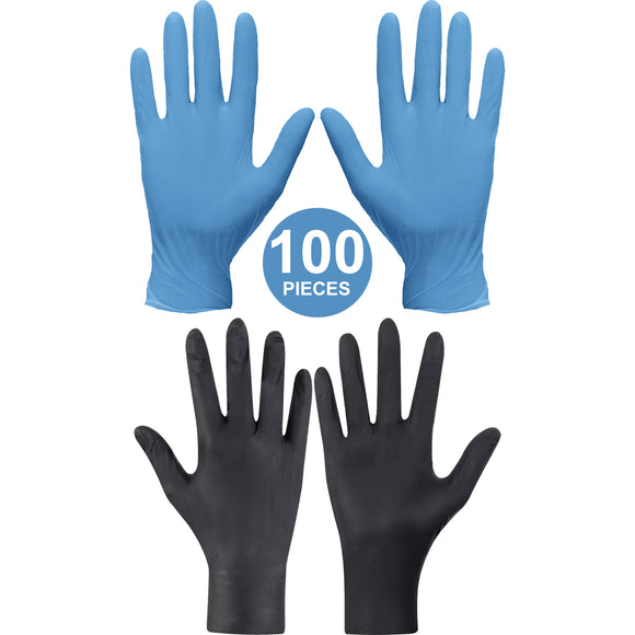 100x Portwest A925 Latex & Powder Free Nitrile Disposable Safety Gloves for Medical Mechanic Food Lab