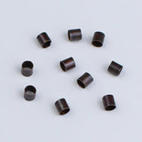 1000pcs 2mm Dark Red Copper Jewellery Crimps Tube Beads Findings Earrings Making Kit Bulk