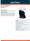 3x Portwest Cooling 360 Multiway Scarf Stretch Breathable Lightweight Mask Gaiter Bulk