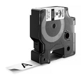 Dymo Industrial Rhino Vinyl Tape Label 19mm x 5.5m Black on White 18445