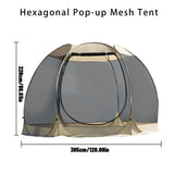 Xmund 8 Person Family Dome Automatic Instant Pop Up Camping Tent Hiking Outdoor