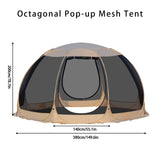 Xmund 8 Person Family Dome Automatic Instant Pop Up Camping Tent Hiking Outdoor