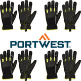 4x Portwest PW3 Level B Cut Resistant Proof Tradesman Safety Work Gloves Bulk