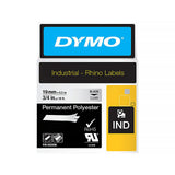Dymo Permanent Polyester Industrial 19mm x 5.5m Tape Label Black on Clear 622290