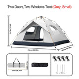 Xmund 2-4 Person Automatic Instant Pop Up Outdoor Dome Camping Tent Waterproof