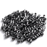 1000pcs 2mm Gun Metal Black Jewellery Crimps Tube Beads Findings Earrings Making Kit Bulk