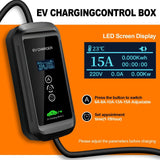 ISIGMA 10M 3.3KW 6-15A Adjustable Type 2 Portable Electric Car EV Charger EVSE