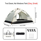 Xmund 2-4 Person Automatic Instant Pop Up Outdoor Dome Camping Tent Waterproof