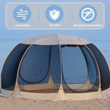 Xmund 8 Person Family Dome Automatic Instant Pop Up Camping Tent Hiking Outdoor
