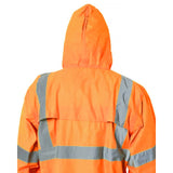 4x Portwest Hi-Vis Raincoat Long Safety Rain Jacket Waterproof Windproof Bulk