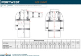 Portwest H445 Hi-Vis Raincoat Long Jacket Waterproof Windproof Reflective Tape