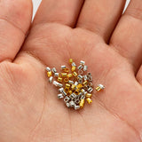 1000pcs 2mm Rose Gold Jewellery Crimps Tube Beads Findings Earrings Making Kit Bulk