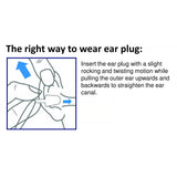 Portwest 10 Pairs Disposable PU Soft Foam Ear Plugs Noise Reduction Cancelling Sleeping Bulk