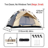 Xmund 2-4 Person Automatic Instant Pop Up Outdoor Dome Camping Tent Waterproof