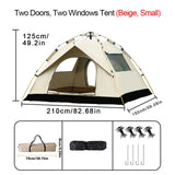 Xmund 2-4 Person Automatic Instant Pop Up Outdoor Dome Camping Tent Waterproof