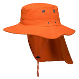 Portwest Wide Brim Hat Cap Sun Protection Visor Neck Flap Cotton Fishing Hiking MC601