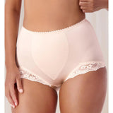 5 Pack Triumph Something Else Tum-E Lace Panties Underwear Beige Tummy Control Shapewear High Waisted Briefs Bulk Fresh Powder
