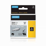 Dymo Rhino Industrial Heat Shrink Tube Label 19mm x 1.5m Black on White 18057
