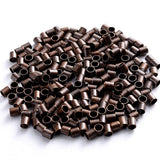 1000pcs 2mm Dark Red Copper Jewellery Crimps Tube Beads Findings Earrings Making Kit Bulk