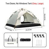 Xmund 2-4 Person Automatic Instant Pop Up Outdoor Dome Camping Tent Waterproof