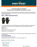 4x Portwest PW3 Level B Cut Resistant Proof Tradesman Safety Work Gloves Bulk