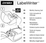 Dymo Print Head Cleaning Kit Labelwriter 10 Pack Dust Residue Cards 60622