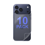10pcs Soft PET Film Screen Protector Guard for Apple iPhone 18 PRO MAX BACK Bulk