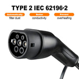 ISIGMA 20M 3.3KW 15A Adjustable Type 2 Portable EV Car Charger Charging Cable