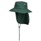 Portwest Wide Brim Hat Cap Sun Protection Visor Neck Flap Cotton Fishing Hiking MC601