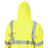 2x Portwest Hi Vis Yellow Raincoat Long Rain Jacket Waterproof Reflective Workwear Bulk Men Women Unisex H445