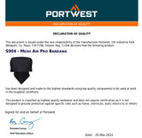 Portwest 4 Pack MeshAir Pro Bandana Chef Cook Kitchen Hat Cap Adjustable Bulk S904 Cooling Adjustable Durag