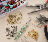 1000pcs 2mm Rhodium Silver Jewellery Crimps Tube Beads Findings Earrings Making Kit Bulk